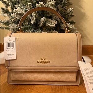Coach Beige and Tan Satchel